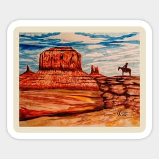 Monument Valley Scenic View Sticker